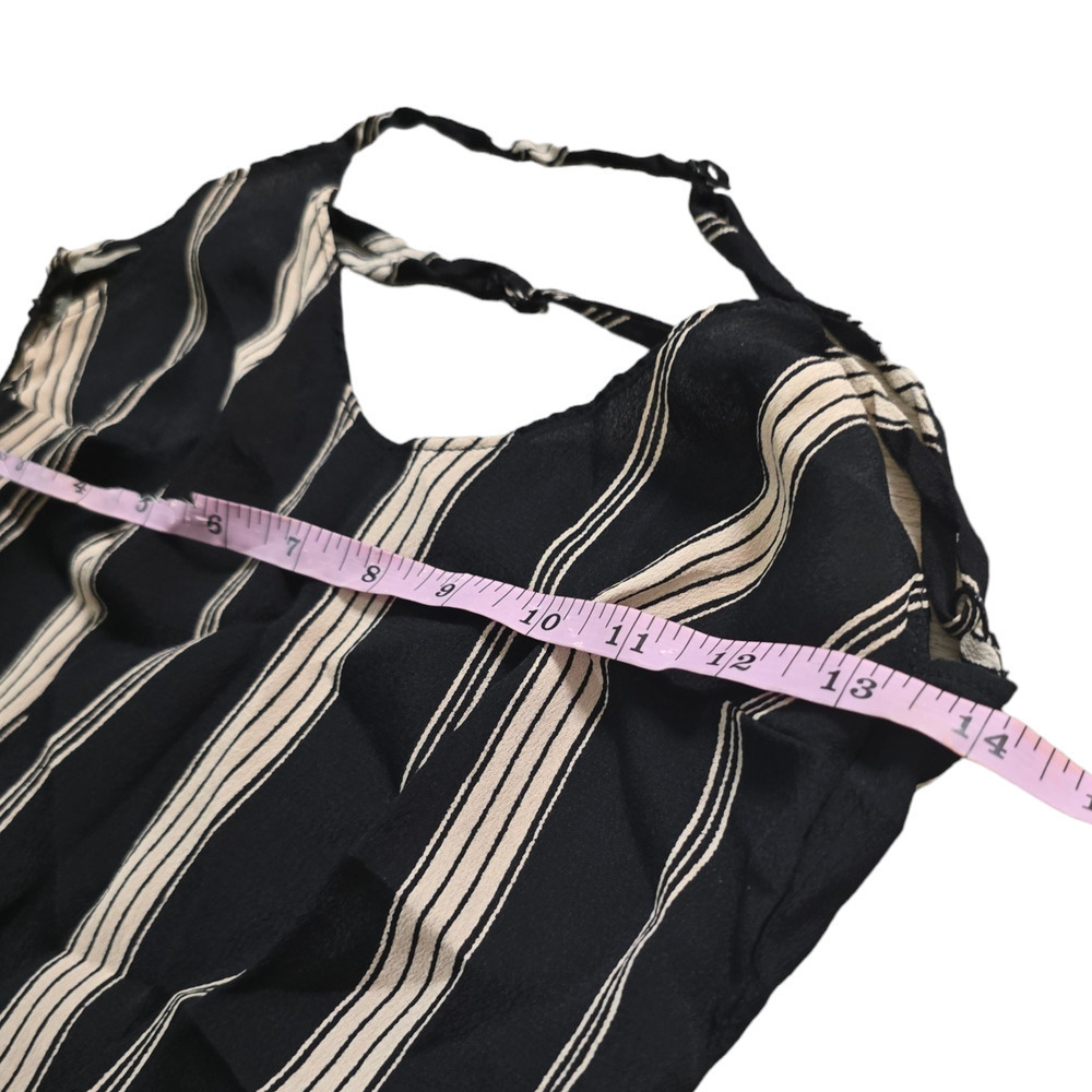 Reformation Sparrow black striped low back dress size xxs - Picture 7 of 8